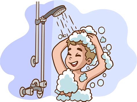 shower cartoon